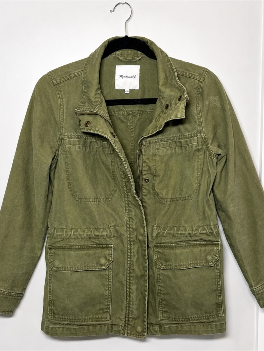 Madewell Olive Green Utility Field Jacket Womens XS Military Cargo